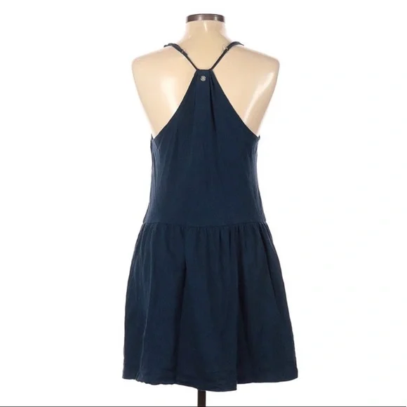 Roxy Beaches Strappy Embroidered Blue Racerback Dress - Picture 10 of 14